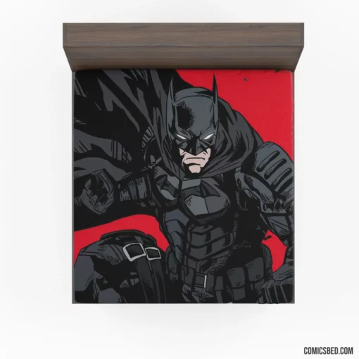 Batman and The Flash Speeding through Crime Comic Fitted Sheet 1