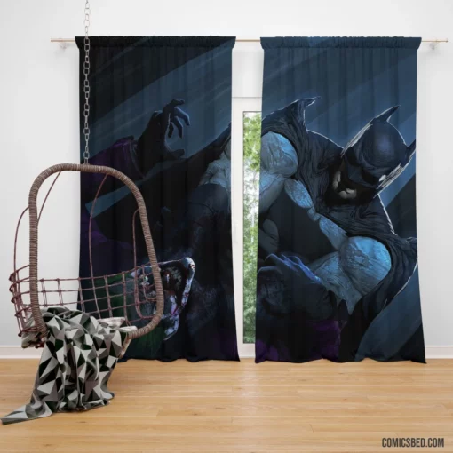 Batman and The Joker Dark Duo Comic Curtain