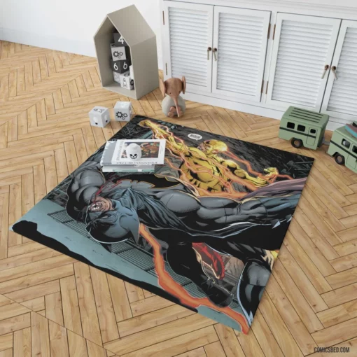 Batman vs Reverse Flash Epic Clash Comic Rug 1