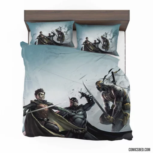 Batman vs. Deathstroke Clash of Titans Comic Bedding Set 1