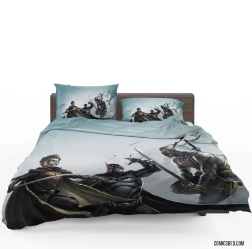 Batman vs. Deathstroke Clash of Titans Comic Bedding Set