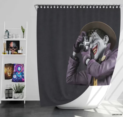 Batman vs. Joker Killing Joke Clash Comic Shower Curtain