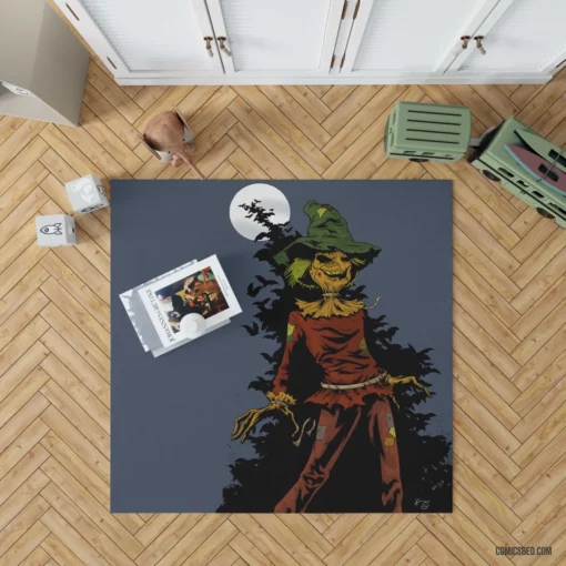 Batman vs. Scarecrow Fear Clash Comic Rug