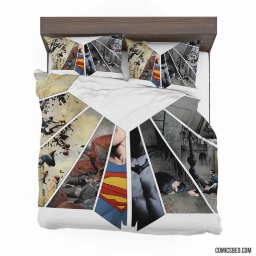 Batman/Superman Worlds Collide Comic Bedding Set 1