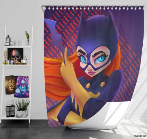 Batwoman DC Scarlet Protector Comic Shower Curtain