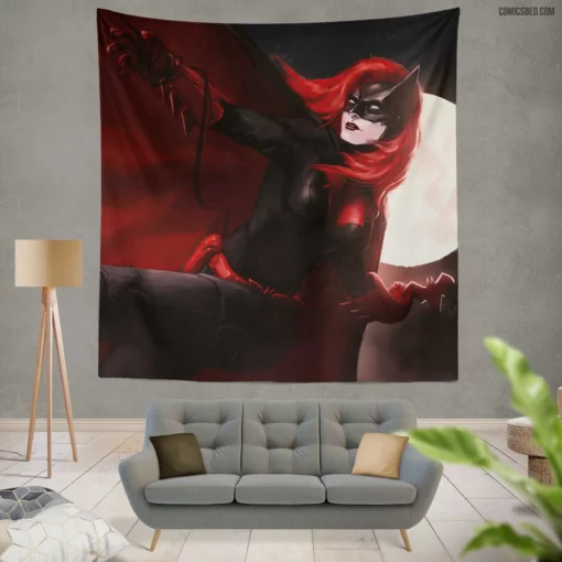 Batwoman DC Vigilante Heroine Comic Wall Tapestry