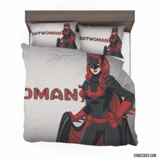 Batwoman Gotham Crimson Guardian Comic Bedding Set 1