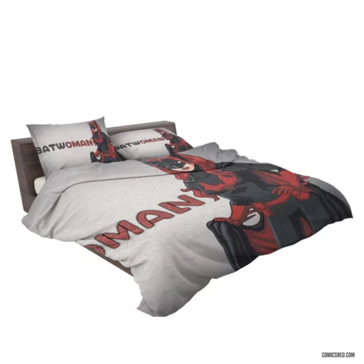 Batwoman Gotham Crimson Guardian Comic Bedding Set 2