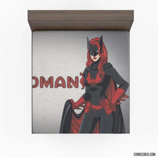 Batwoman Gotham Crimson Guardian Comic Fitted Sheet 1