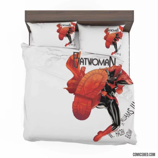 Batwoman Gotham Scarlet Guardian Comic Bedding Set 1