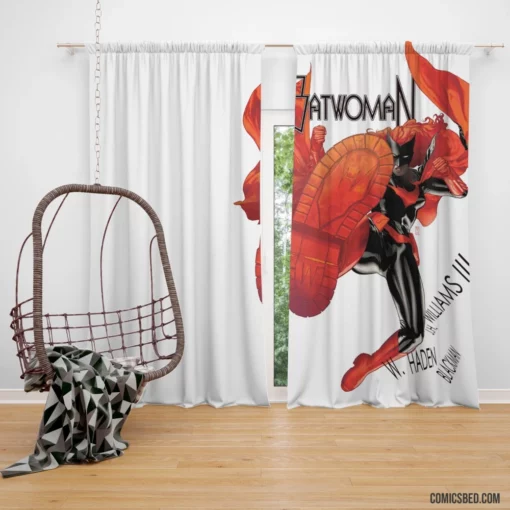 Batwoman Gotham Scarlet Guardian Comic Curtain