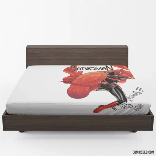 Batwoman Gotham Scarlet Guardian Comic Fitted Sheet