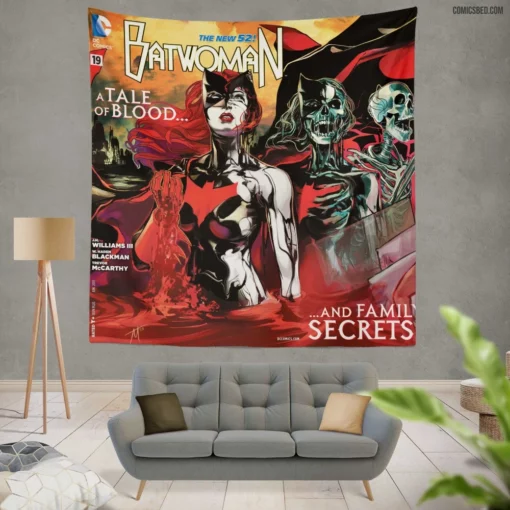 Batwoman Vigilante of Gotham Comic Wall Tapestry