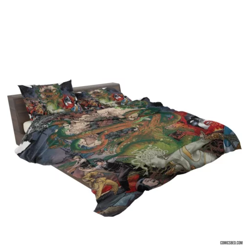 Batwoman vs. Medusa Clash of Icons Comic Bedding Set 2