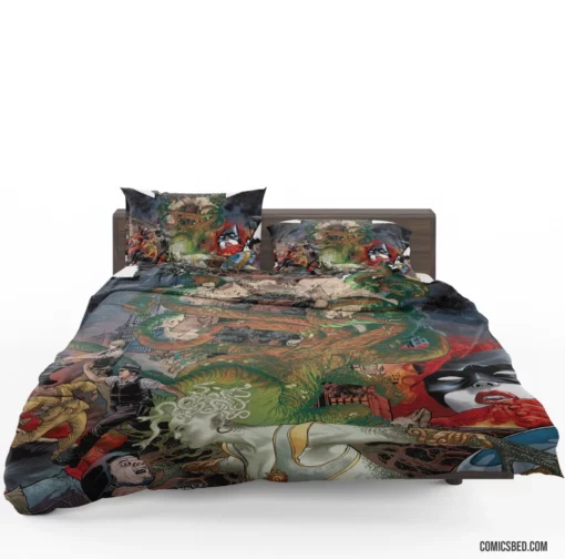 Batwoman vs. Medusa Clash of Icons Comic Bedding Set