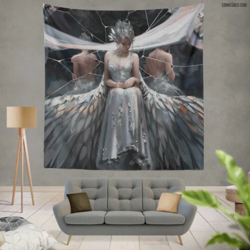 Beautiful Fairy GhostBlade Comic Wall Tapestry