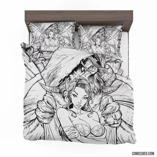 Beauty and the Beast Fairytale Love Comic Bedding Set 1