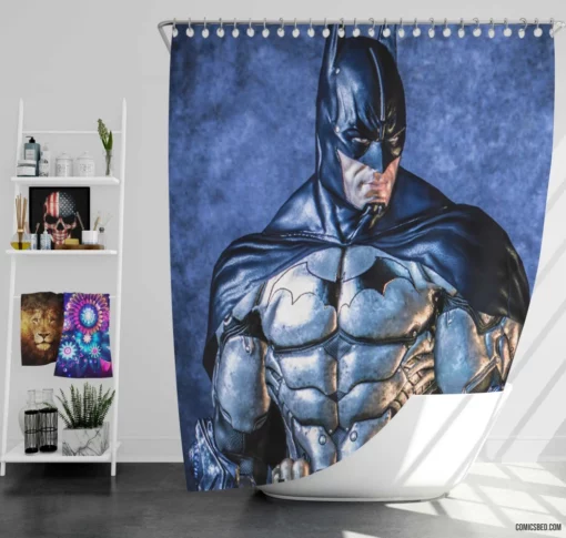 Beyond the Mask The Batman Saga Comic Shower Curtain