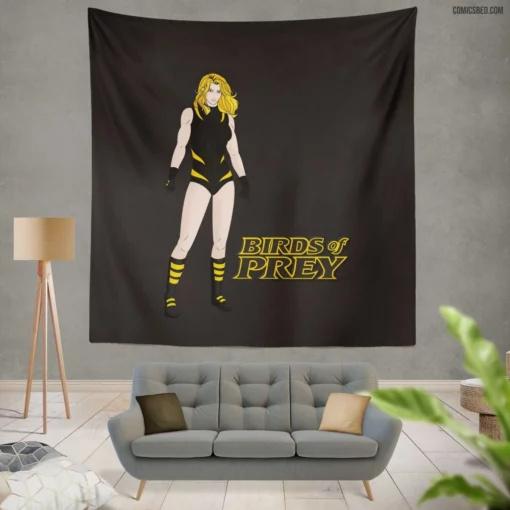 Birds Of Prey Black Canary DC Comic Wall Tapestry