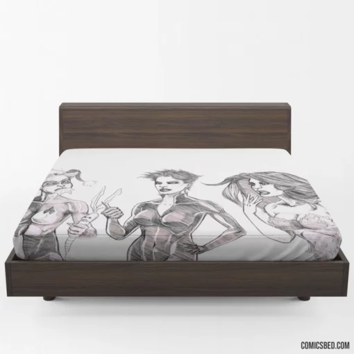 Birds Of Prey Femme Fatales Comic Fitted Sheet