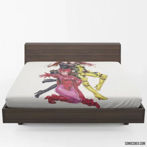 Birds of Prey Marvel & DC Heroines Unite Comic Fitted Sheet