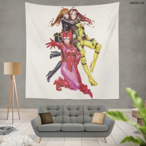 Birds of Prey Marvel & DC Heroines Unite Comic Wall Tapestry
