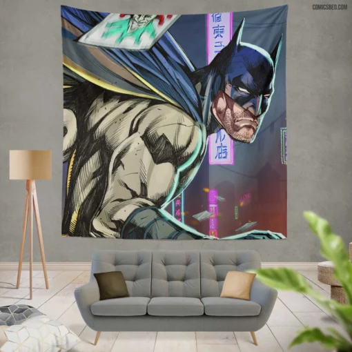 Bizarro Batman Imperfect Dark Knight Comic Wall Tapestry