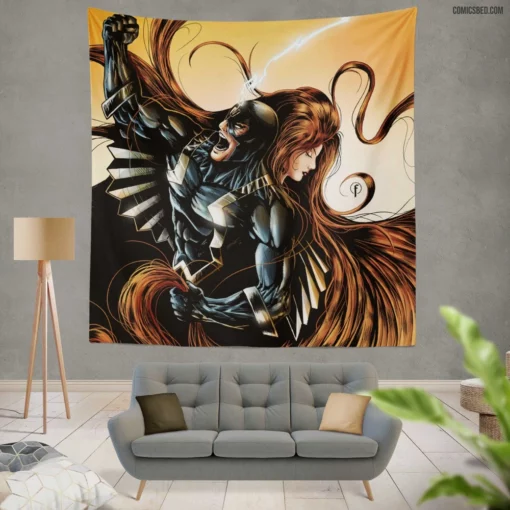 Black Bolt Inhuman King Comic Wall Tapestry