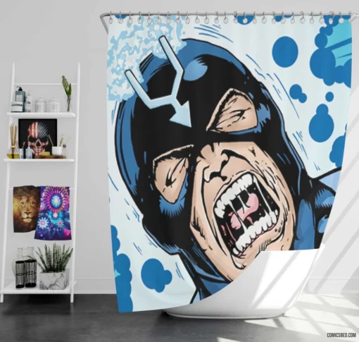 Black Bolt Inhuman Silent King Comic Shower Curtain