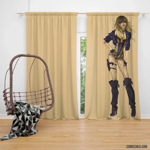 Black Canary DC Sonic Siren Comic Curtain