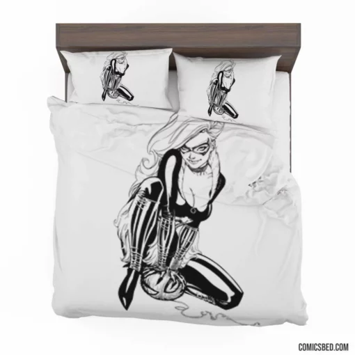 Black Cat Marvel Felonious Feline Comic Bedding Set 1