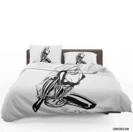 Black Cat Marvel Felonious Feline Comic Bedding Set