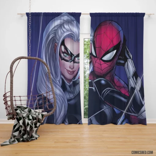 Black Cat Strikes Felonious Feline Comic Curtain