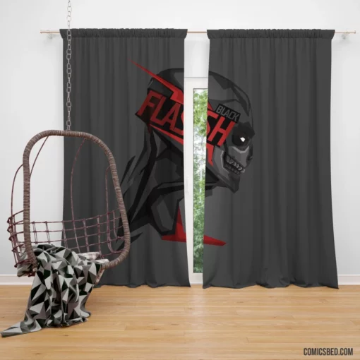 Black Flash Speedster of Death Comic Curtain