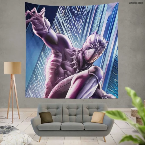 Black Panther Chronicles Marvel Legend Comic Wall Tapestry