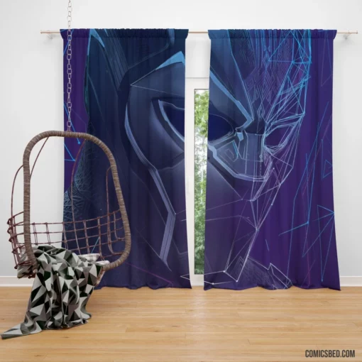 Black Panther Marvel Regal Ruler Comic Curtain