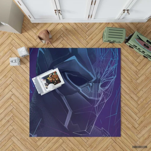 Black Panther Marvel Regal Ruler Comic Rug