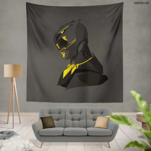 Black Panther Wakandan Avenger Comic Wall Tapestry