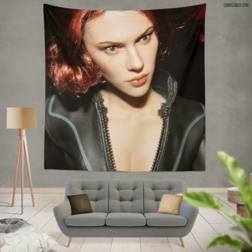 Black Widow Covert Avenger Comic Wall Tapestry