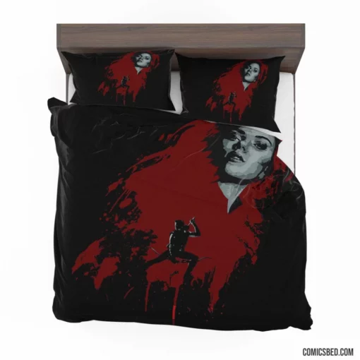 Black Widow Espionage Hero Comic Bedding Set 1