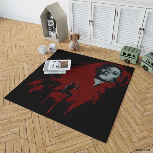 Black Widow Espionage Hero Comic Rug 1