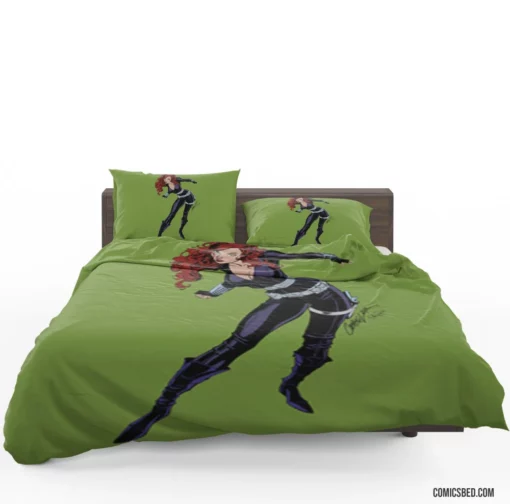 Black Widow Lethal Spy Comic Bedding Set