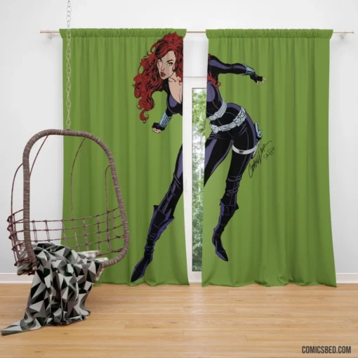 Black Widow Lethal Spy Comic Curtain