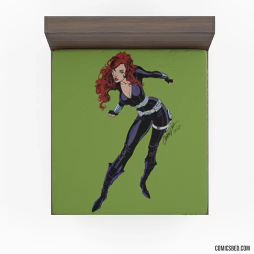 Black Widow Lethal Spy Comic Fitted Sheet 1