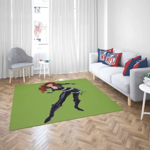 Black Widow Lethal Spy Comic Rug 2