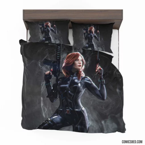 Black Widow Marvel Espionage Expert Comic Bedding Set 1