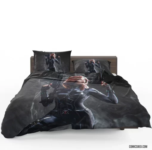 Black Widow Marvel Espionage Expert Comic Bedding Set