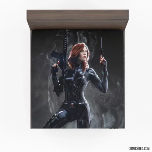 Black Widow Marvel Espionage Expert Comic Fitted Sheet 1