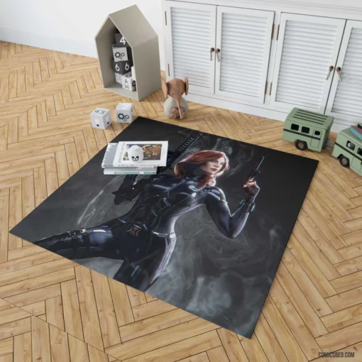 Black Widow Marvel Espionage Expert Comic Rug 1