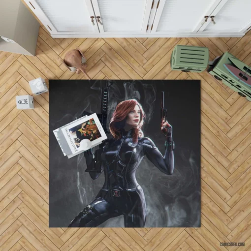 Black Widow Marvel Espionage Expert Comic Rug